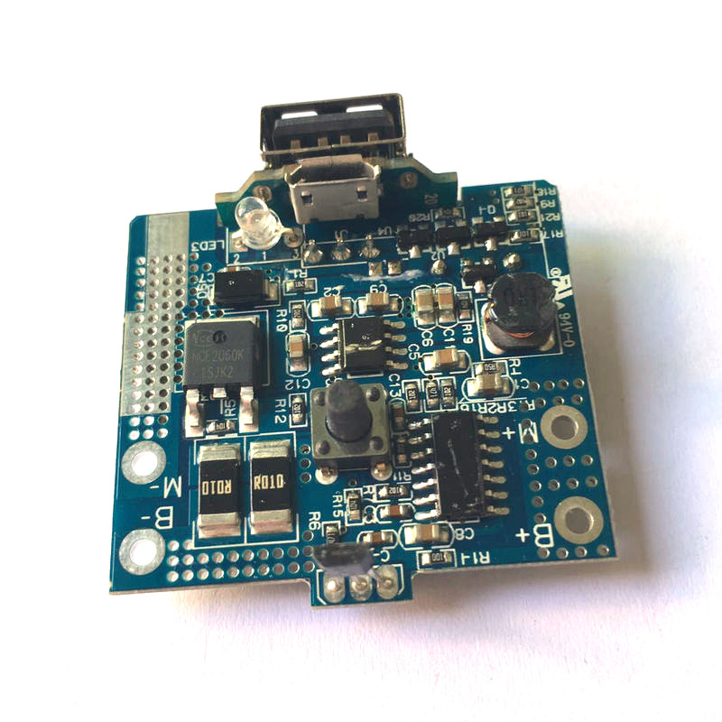 吉林便携式果汁机单节3.7V线路板带温控 充电宝 蜂鸣器PCBA电路板开发